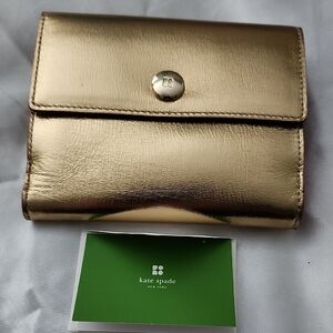 Kate Spade Metallic Gold Clutch